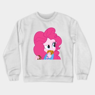 Pinkie Pie eating cookies Crewneck Sweatshirt